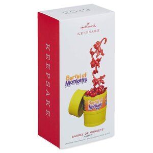 New! Barrel of Monkeys Hasbro Toy Hallmark Keepsake Christmas Ornament 2019